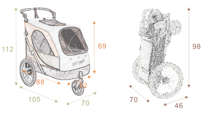 Hovedbilde Skyline stroller (large) med ...