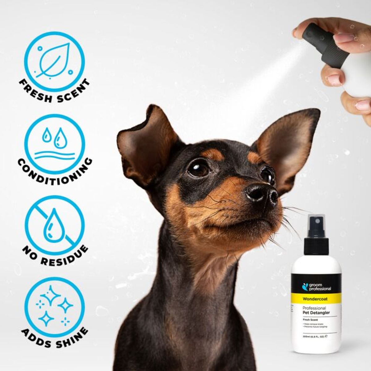 Groom Professional Wondercoat Grooming Spray - 200 ml